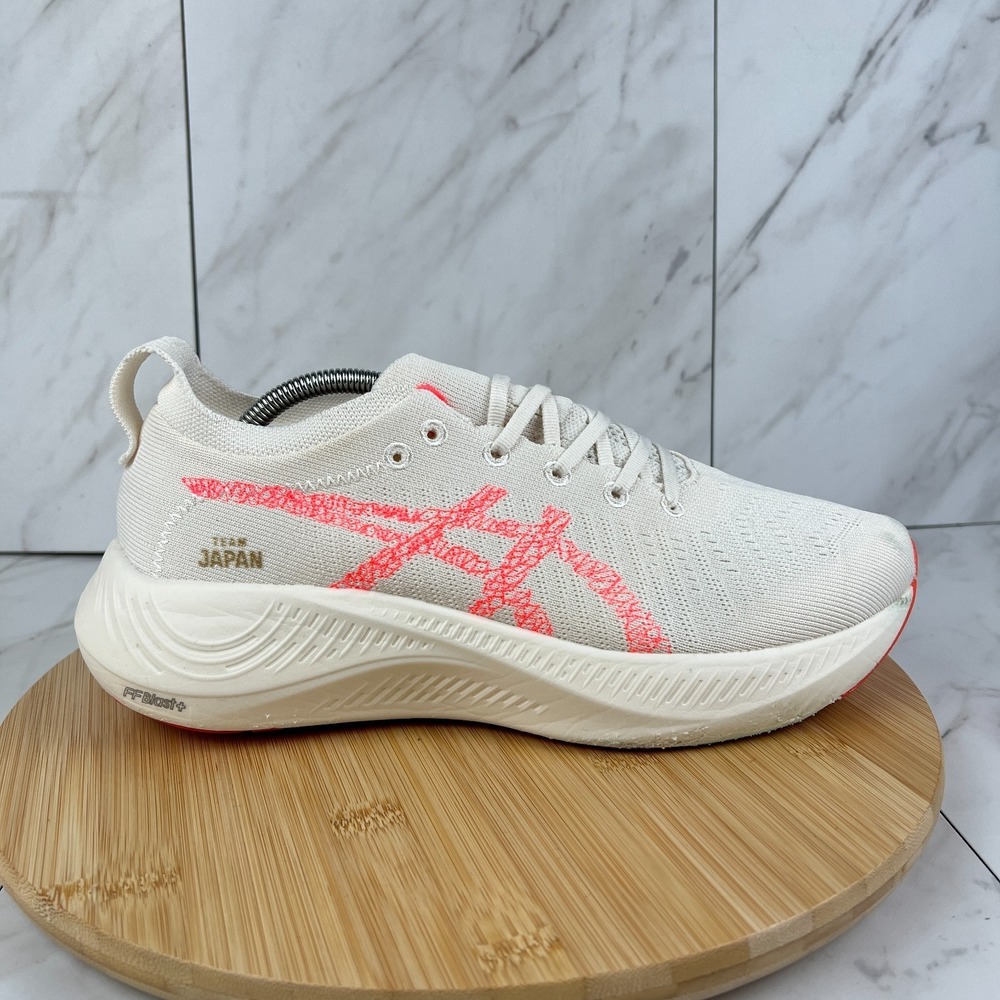 Asics Nimbus Mirai Paris Team Japan Mens Size 11 White Sunrise Red Running Shoes - Picture 1 of 13